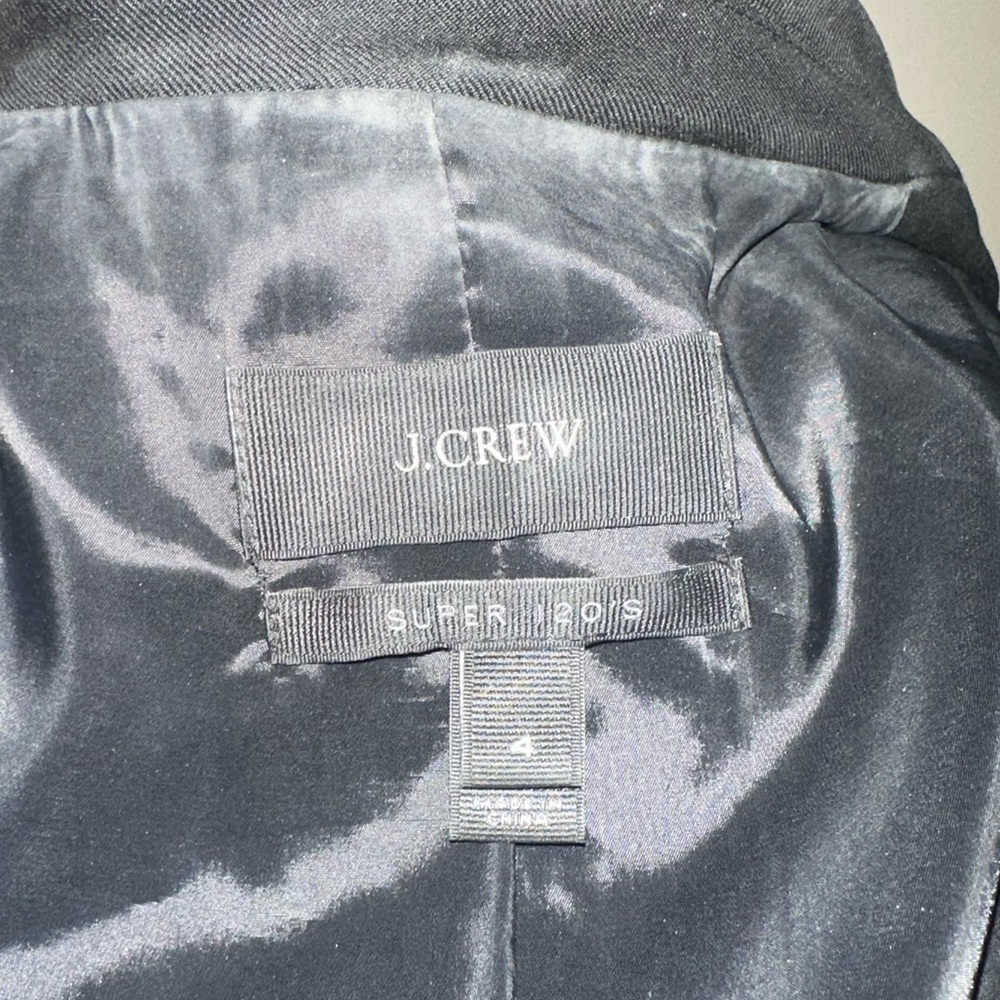 J.Crew Super 120’s Black Blazer - Picture 6 of 6